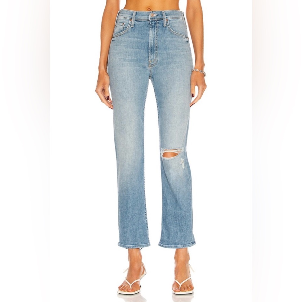MOTHER High Waisted Rider Ankle Size 26 in Kiss And Make Up Again